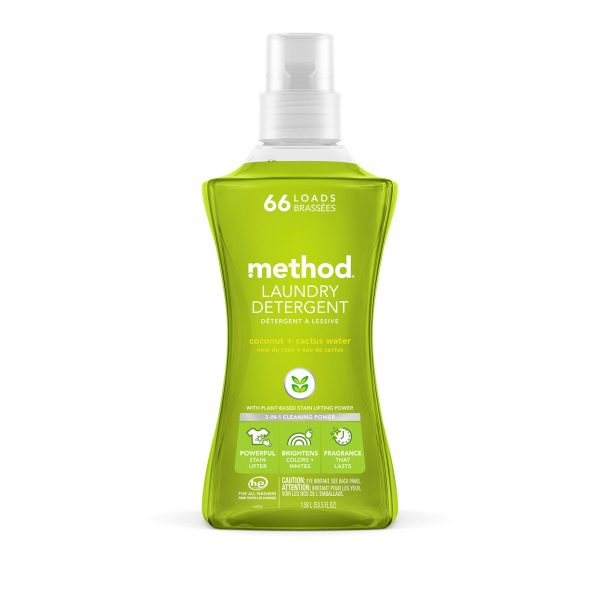 laundry detergent - coconut + cactus water, 53.5 fl oz