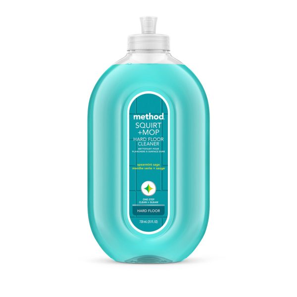 squirt + mop hard floor cleaner - spearmint sage, 25 fl oz