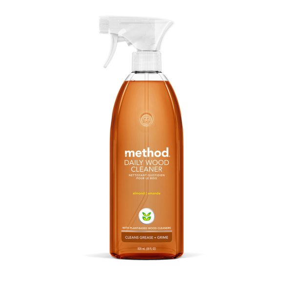 daily wood cleaner - almond, 28 fl oz