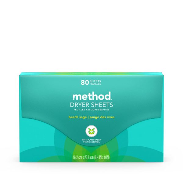 dryer sheets - beach sage, 80 ct