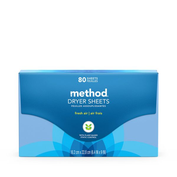 dryer sheets - fresh air, 80 ct