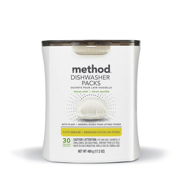 dishwasher packs - lemon mint, 30 ct