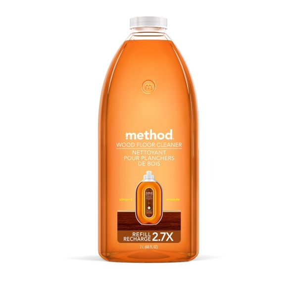 squirt + mop hardwood floor cleaner refill - almond, 68 fl oz