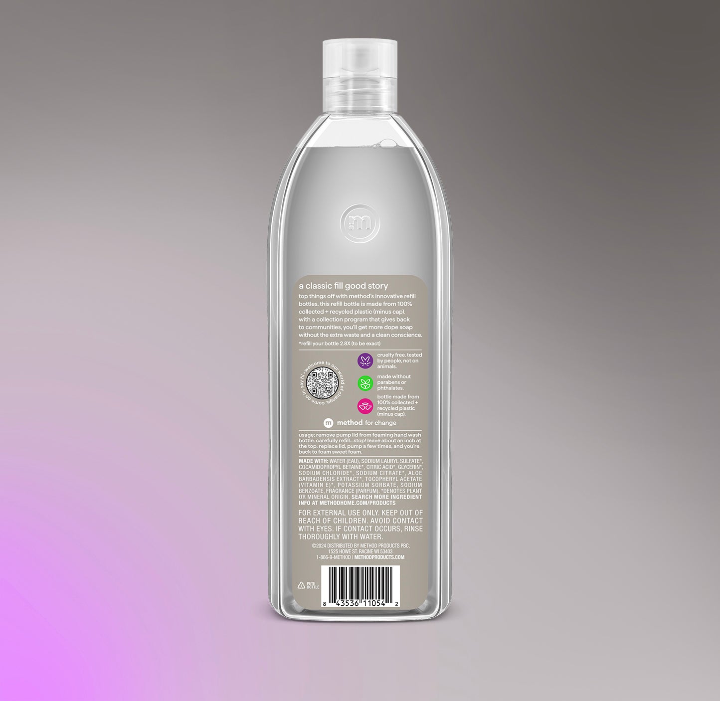 foaming hand wash refill - violet + lavender, 28 fl oz 1 - Image 3