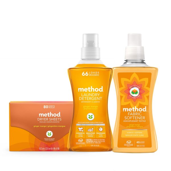laundry bundle - ginger mango, 107.6 oz
