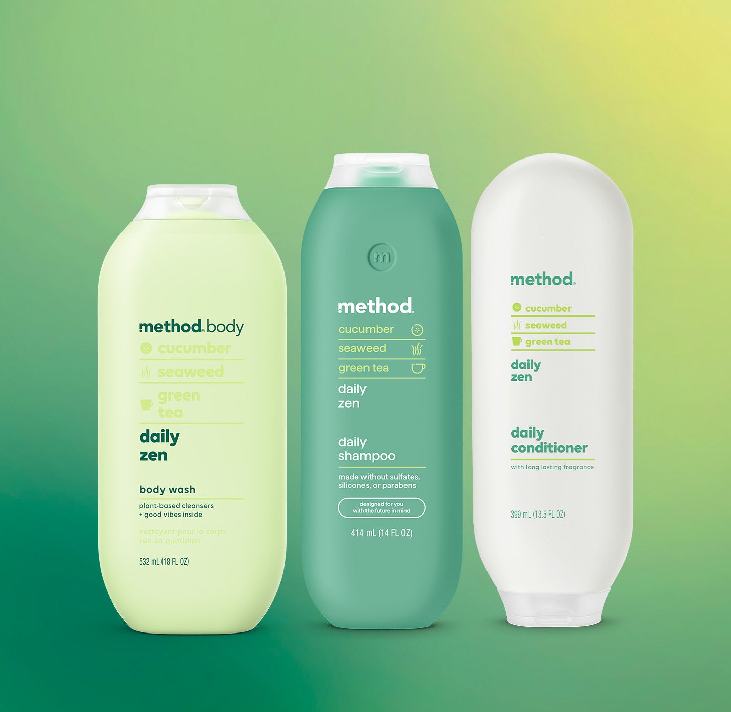 shower trio - daily zen, 45.5 oz - Image 2