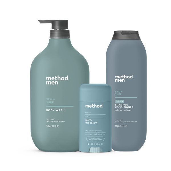 method men bundle, sea + surf, 44.65 oz